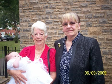 Mackenzie and her Great-Gran and Great-Nana