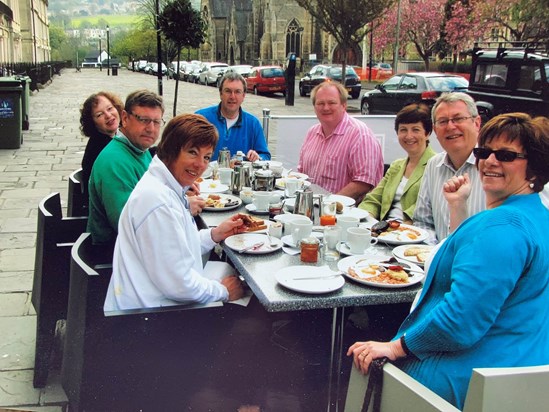 Breakfast in Bath with Cropwell Bishop friends