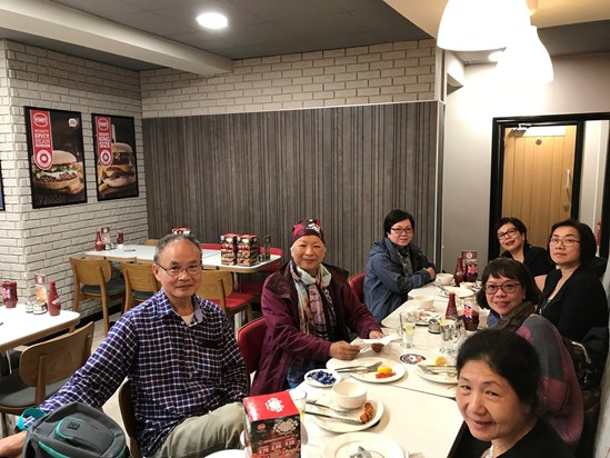 In one of Yuk Lin’s favourite restaurants Wimpy (Aug 2018)