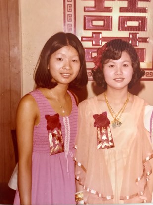 Yuk Lin was my bridesmaid - it was always going to be her no-one else for the job! 