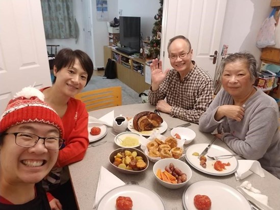 Christmas dinner, 2019, by Karen