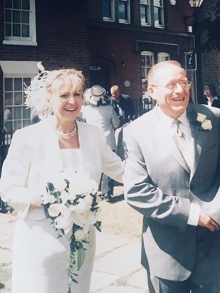 Val and Eddie’s special day, both looking so happy.  Xx