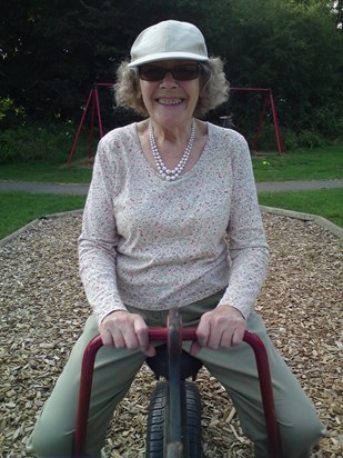 Mum in park