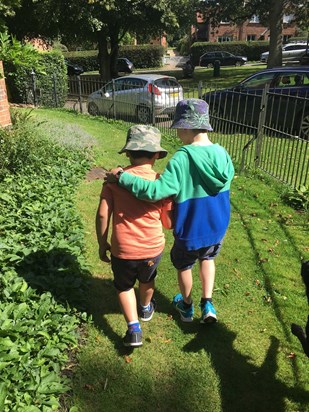 Henry and Edward - Henry always looking out for his younger brother