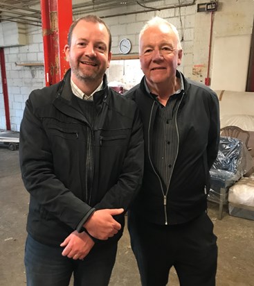 Barry and Malcolm at Vale Grove March 2019