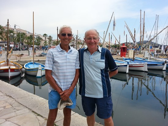 Memories of a happy holiday together in France. Two lovely men who will be greatly missed.