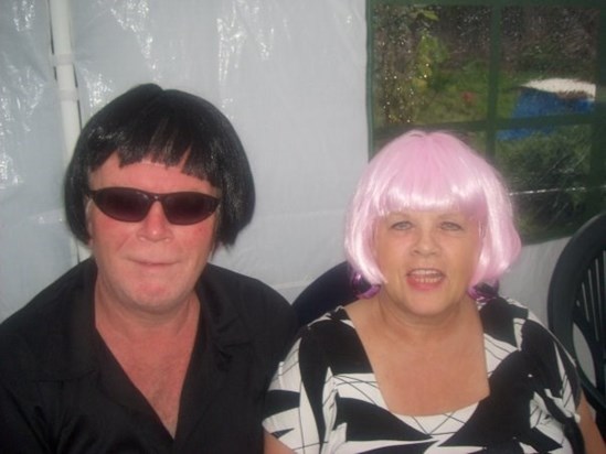 Julie & Steve with an awful disguise :)