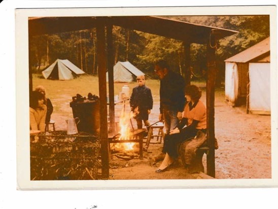 Doris Morgan and Ralph Davies at school summer camp, Herts., 1972