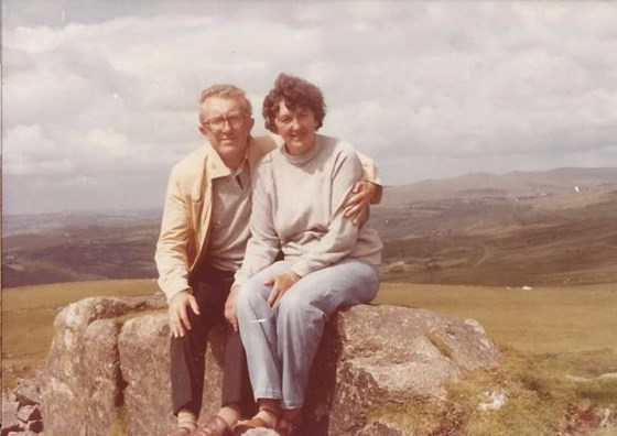 Ralph and Jean Davies in the Brecon Beacons, South Wales 