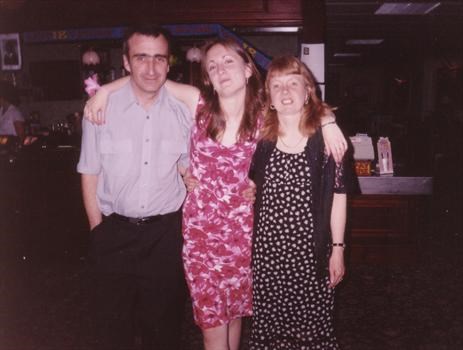 Grandaughter Julie's 18th.with Shirley & Jeremy