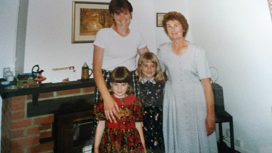 Me, mum, Sam and Nan
