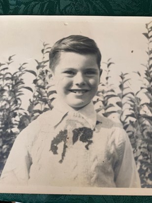 Alan as a young boy 