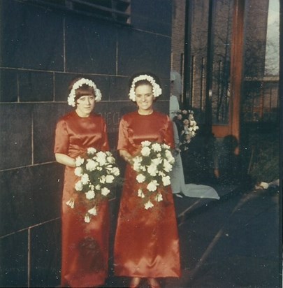 Ann as bridesmaid February 1967