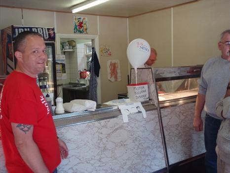 The local chippy collecting for MND