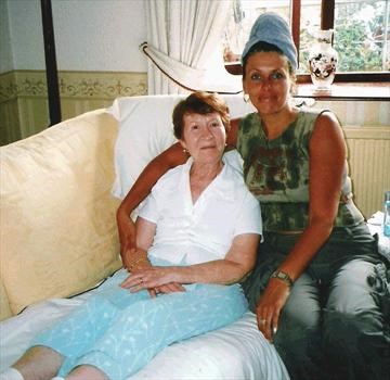 Brenda with Yvonne shortly after diagnosis.