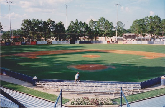 1995:  John viewing the baseball field at Georgia Southern U.