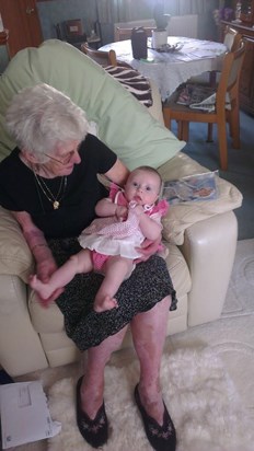 Nan and baby Amelia