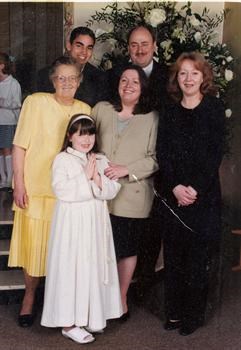 Liz's Communion - with Adam, Angie & Paul, and Marie