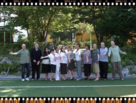 Taking a break from our day…funny moment!!!  NZIS teachers.  Jeonju, South Korea Aug. 2007.