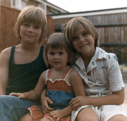 Me with my big Cousins in 1976