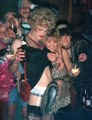 NYEve 1985 - Mark & Jo at The Crown, Marlow...yet another fancy dress party! x