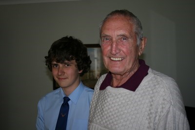 Harvey and Grandson James in 2012