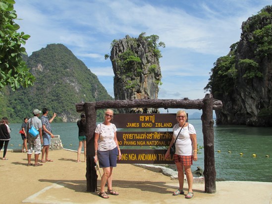 IMG 1207  As the sign says "James Bond Island" just before the crowds arrive