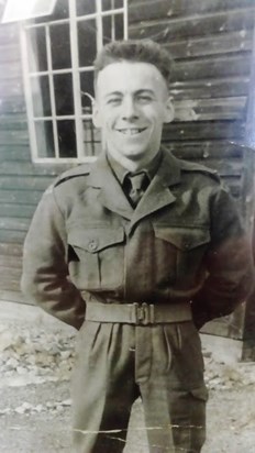 Brian aged 18 during his National Service