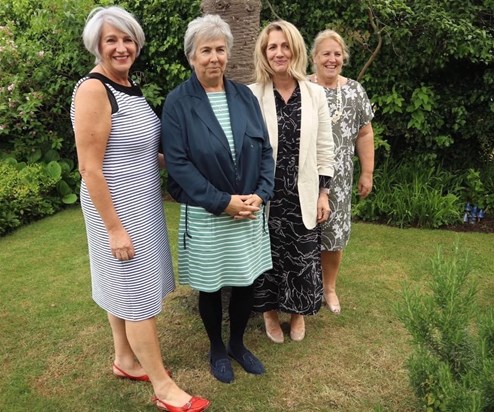 Grace, Hope, Faith and Jane Anne at Arthur's Christening May 2019