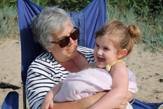 Grandma and Matilda - Anglesey April 2019