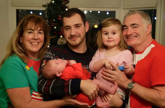 Hope, Joe, Matilda, Lloyd and Martha - Christmas Eve 2016