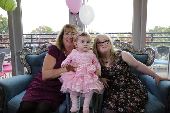 Hope, Matilda and Emily - Matilda's first birthday