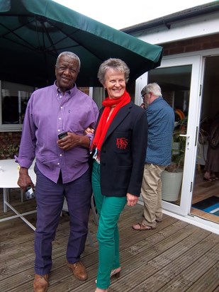 Hilary and Milton at NHEHS Golden Reunion in 2014, added by Jan Scott
