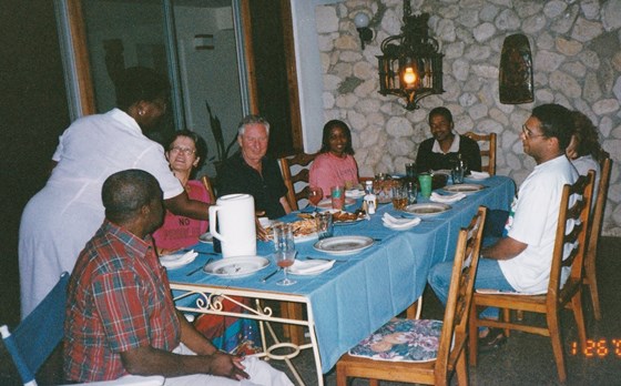 2000   At Hilary and Milton's villa Jamaica 