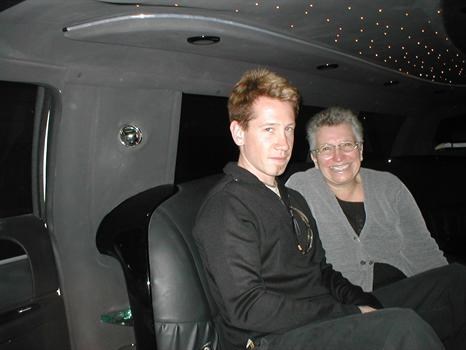 In the limo in New York