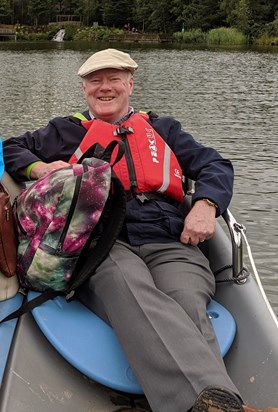 In a boat at Center Parcs (August 2019)