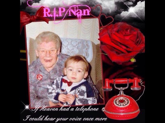 Nan with her eldest Great Grandson xx