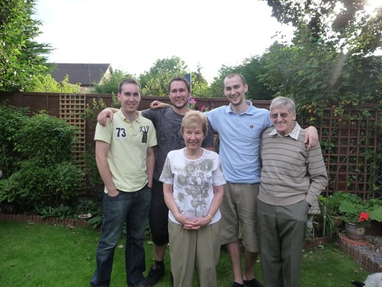 Dad, Mum, Chris, Andrew and Tom