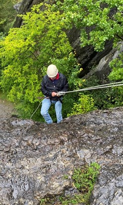 Abseiling in South Wales August 2020