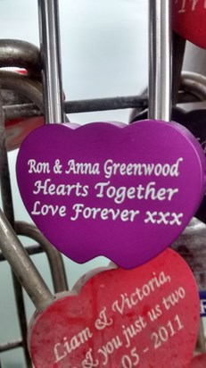 Anna & Ron's love lock xx