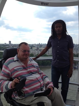 With Ralphyboy on London Eye 2014