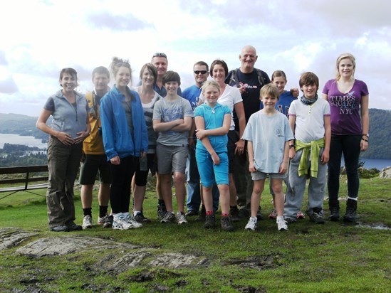 Dom hiding amongst the Barker, Stow & Standish families, in the Lake District, September 2011