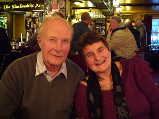 Sally and Ken at the pub