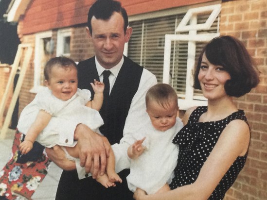 Kate and Paula’s christening 1968