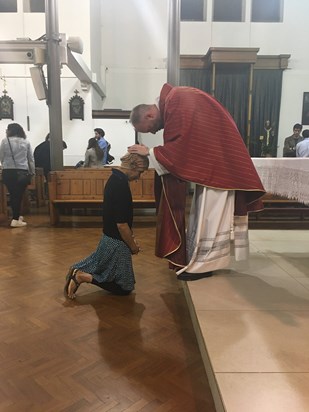 Blessing of new priest Father Matteo of Yolly 