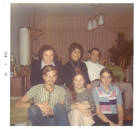 Christmas 1972 Mom-Dad-Ron-Marc-Mike-Sher