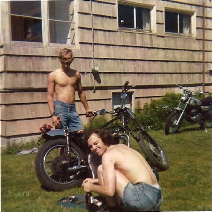 Summer 1973 The Bikes!! Ron-Mike