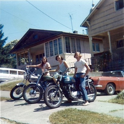 Summer 1973 The Bikes!! Ron-Mike-Sher