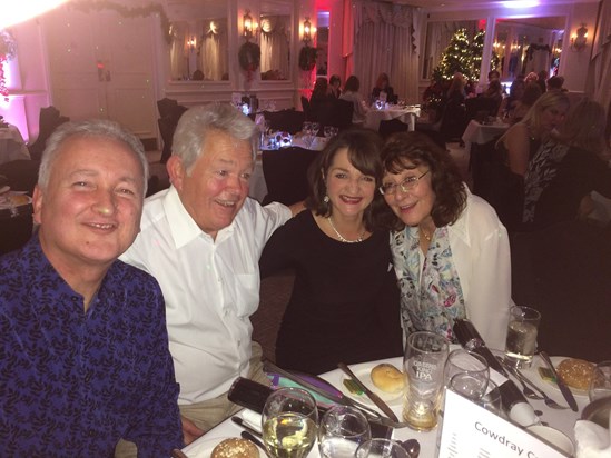 With David, Sarah and Linda at Cowdray Carpets Christmas do