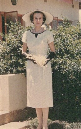 Eileen on her wedding day in Rhodesia